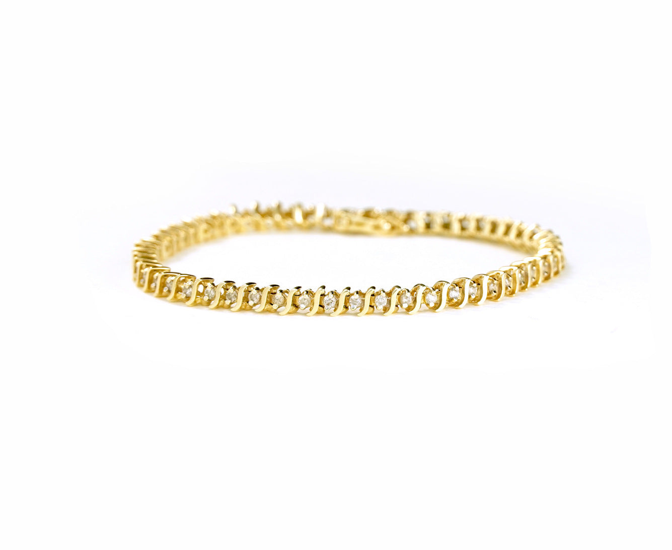 7.5" Diamond Tennis Bracelet - 14k Yellow Gold